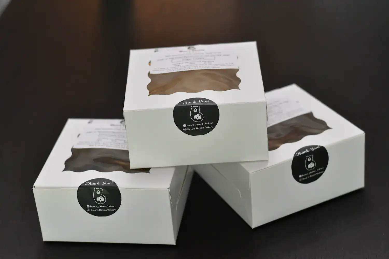 Packaged boxes of cookies ready for delivery or pickup in garland, texas and the dallas, texas area